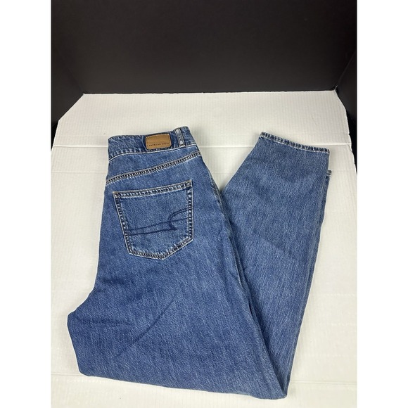 American Eagle Outfitters Denim - American Eagle Relaxed Mom Jeans Womens Sz 10 Long Tapered Distressed See Pics